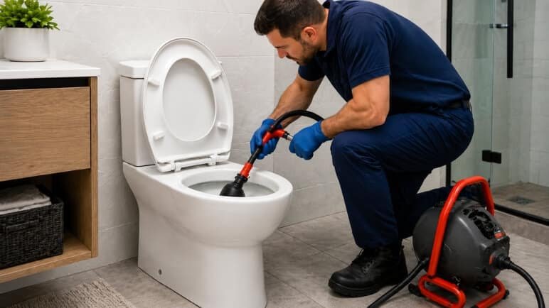 Vaso sanitário entupido, a técnica segura para liberar o fluxo antes do socorro profissional