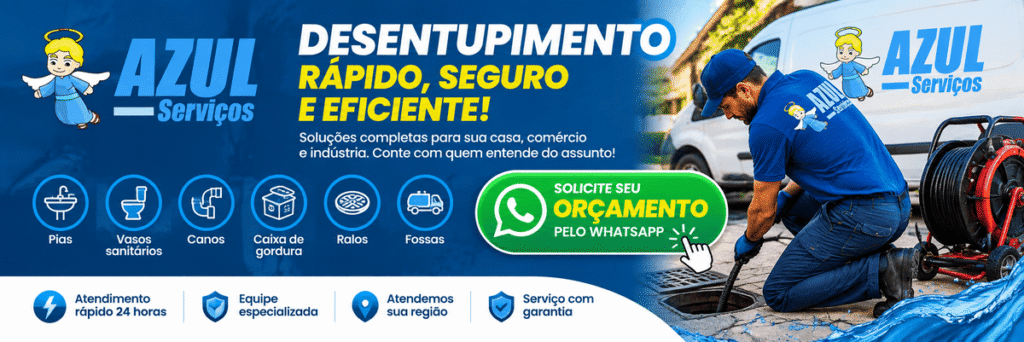 Orçamento de Desentupimento por Whatsapp